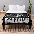 Punk Rock Themed Plush Blanket