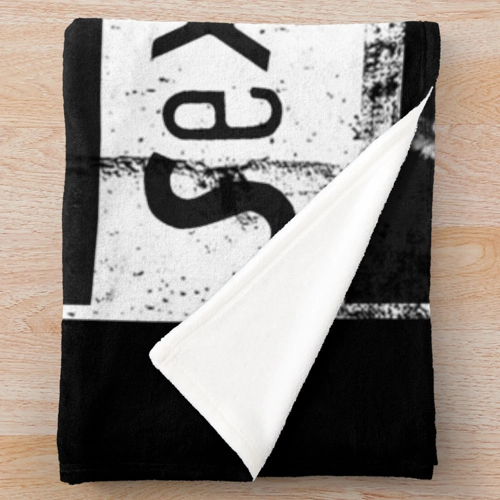 Punk Rock Themed Plush Blanket