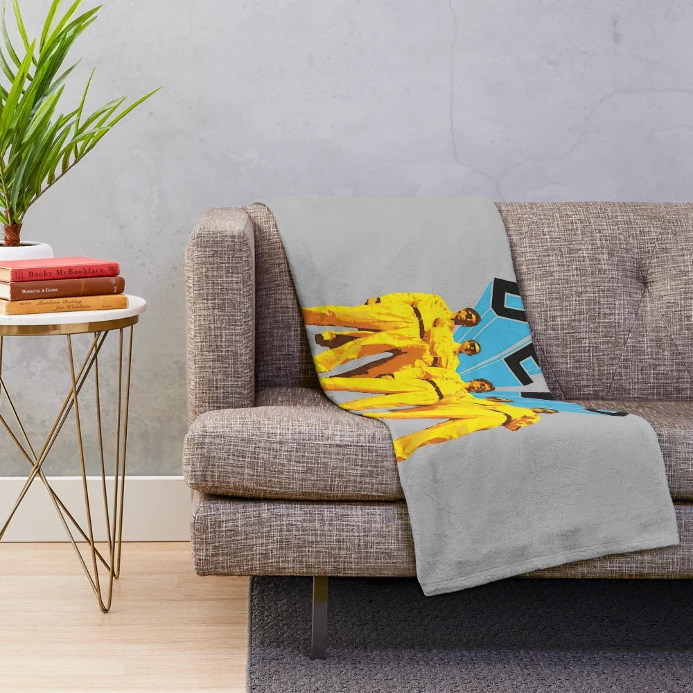 Punk rock plush blanket featuring classic band logo
