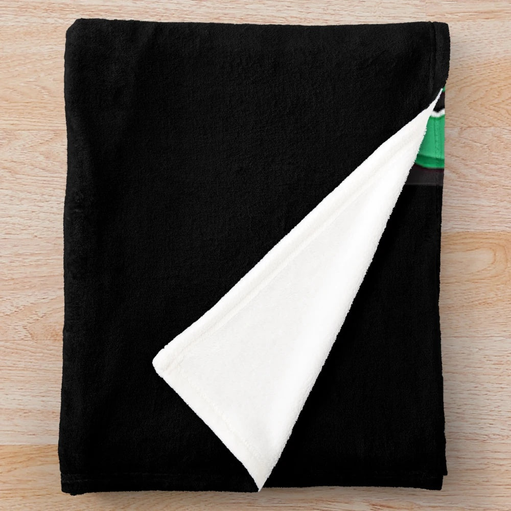 Punk rock plush blanket with custom NOFX band logo design