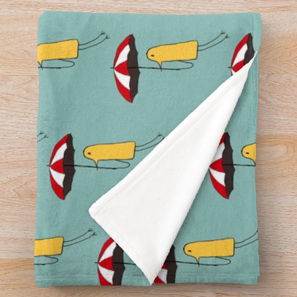 Punpun-inspired plush blanket featuring the iconic Punpun character from the manga series