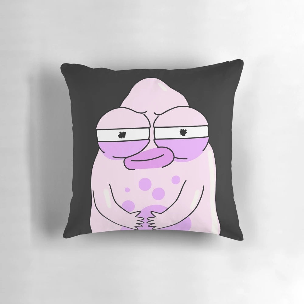 Pupa Pillow featuring a unique design inspired by the hit sci-fi comedy series Solar Opposites