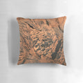 Pure copper pillow with natural, metallic finish