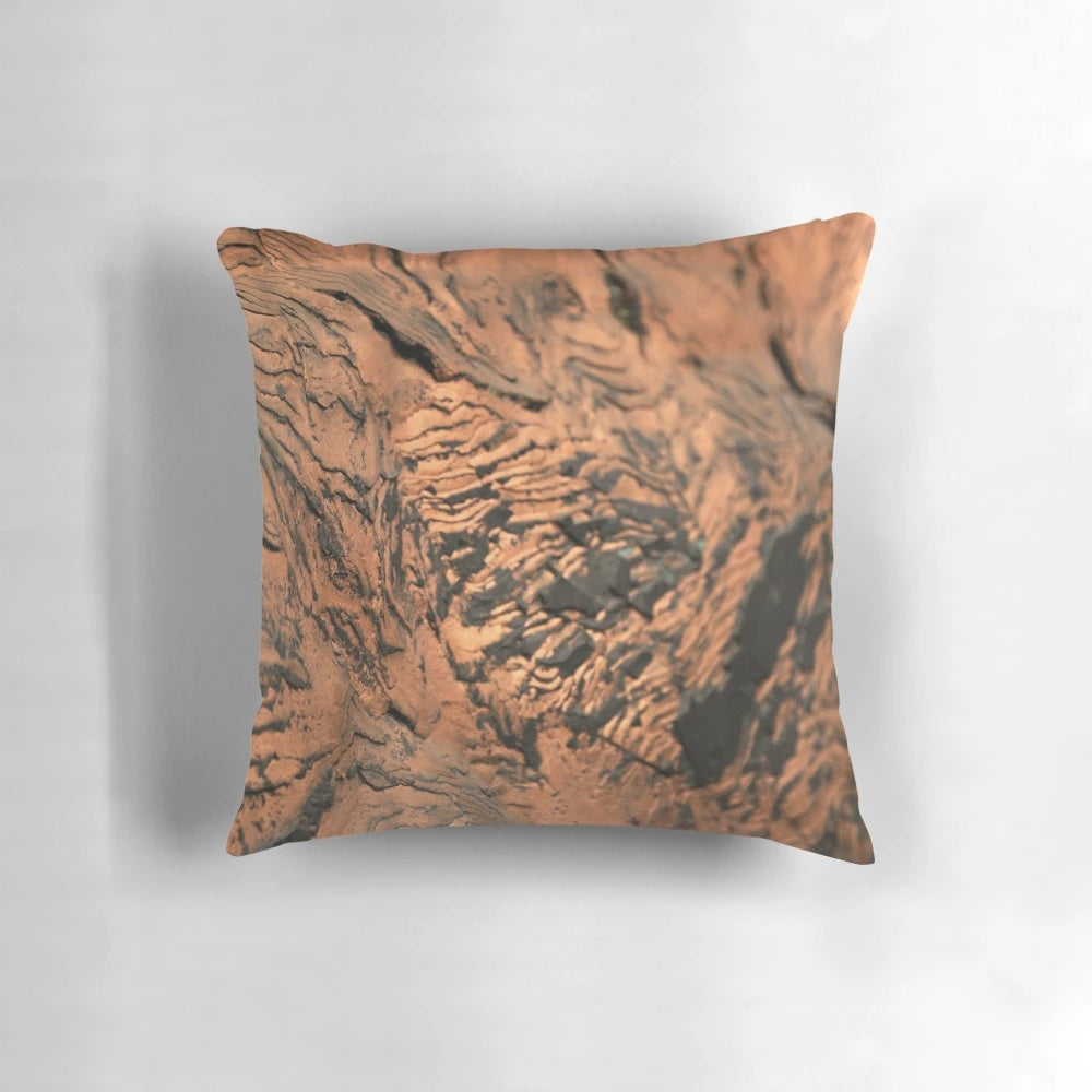 Pure copper pillow with natural, metallic finish
