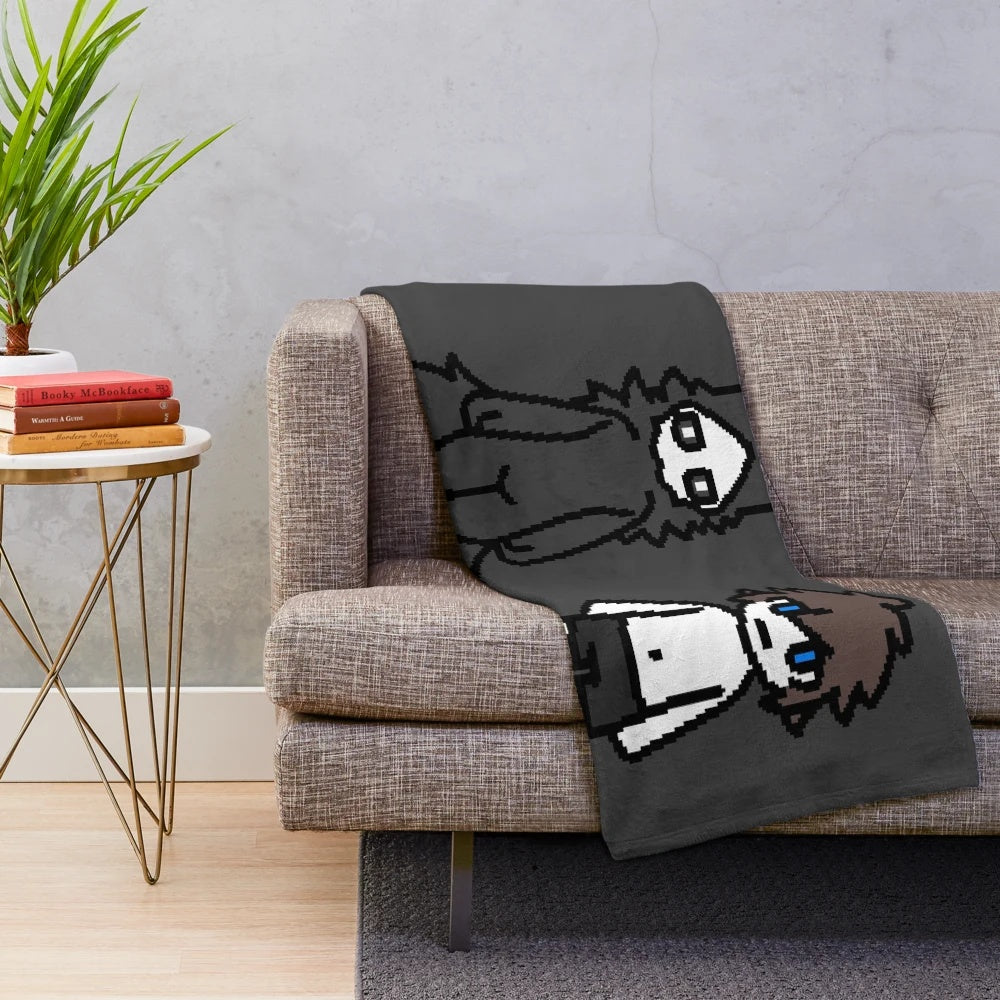Puro and Lin Sprites Inspired Plush Blanket - Changed Fan Art