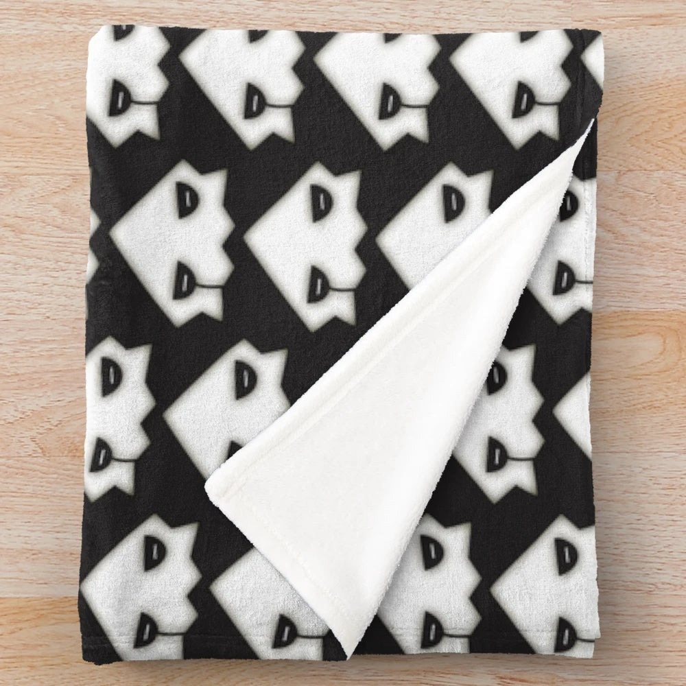 Puro's Mask Inspired Plush Blanket - Unofficial Changed Furry Artwork