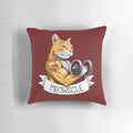 Image of a muscular cat-shaped pillow with the text "Meowscle" on it.