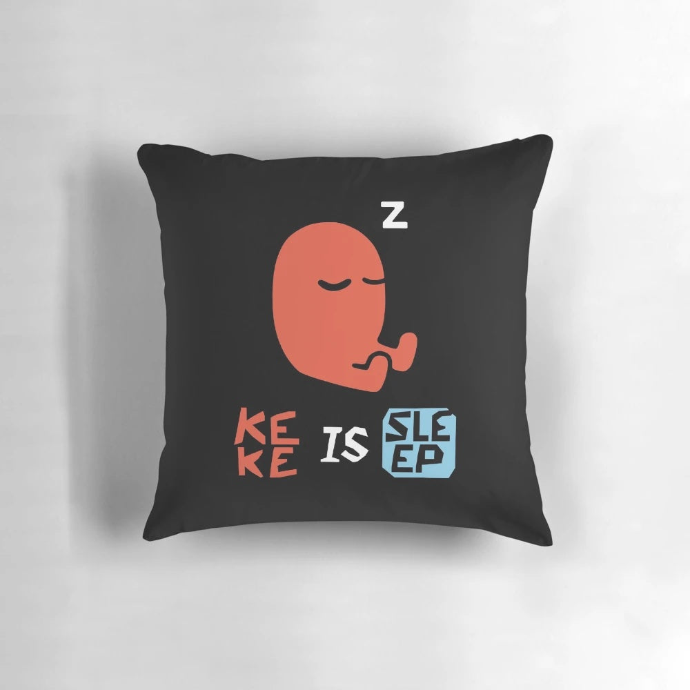 Soft, plush puzzle game themed sleep pillow