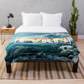 PVRIS inspired plush blanket featuring the band's logo and design