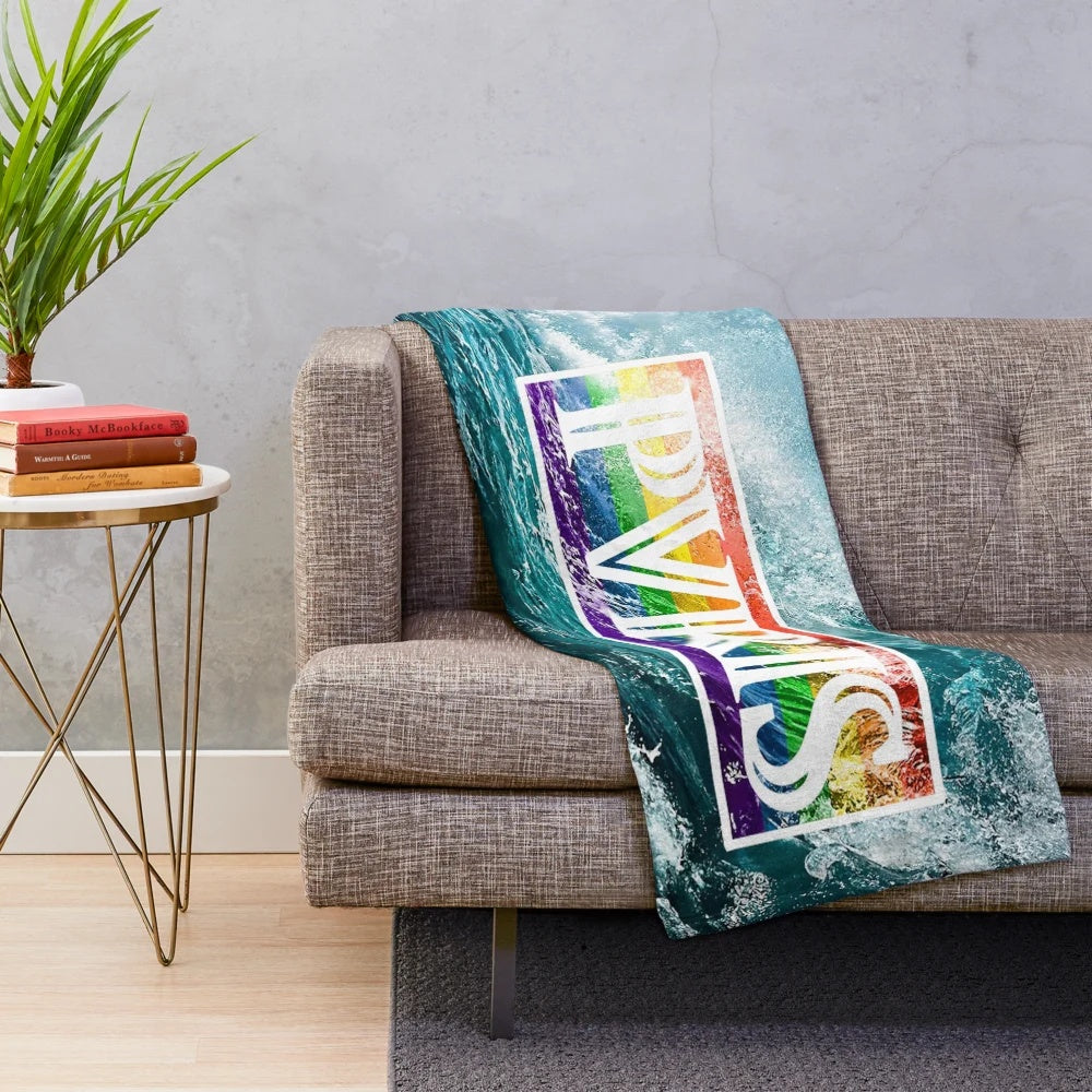 PVRIS inspired plush blanket featuring the band's logo and design