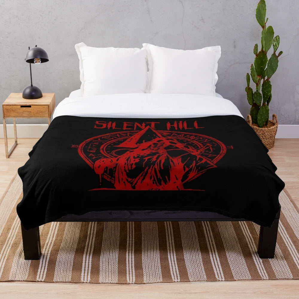 Pyramid Head inspired plush blanket from the Silent Hill horror game series