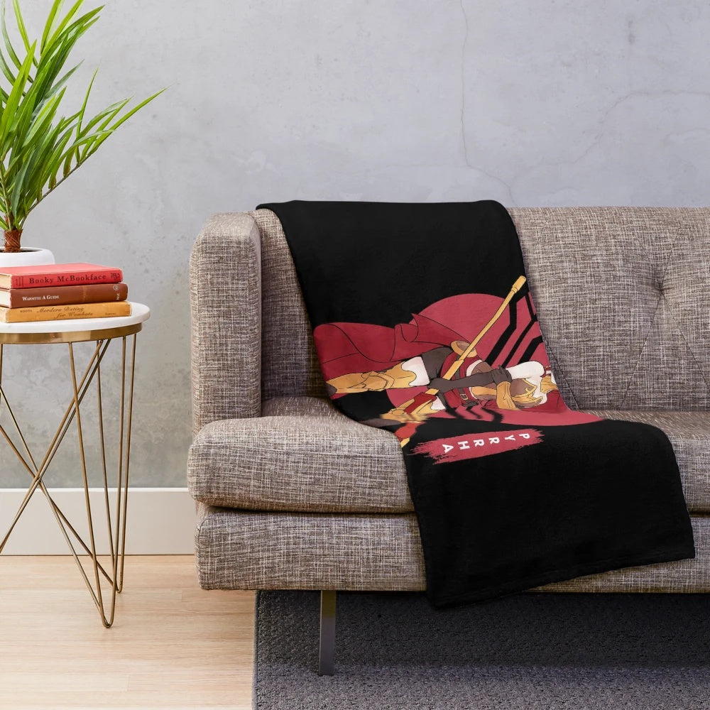 Pyrrha Nikos inspired plush blanket featuring the beloved RWBY anime character