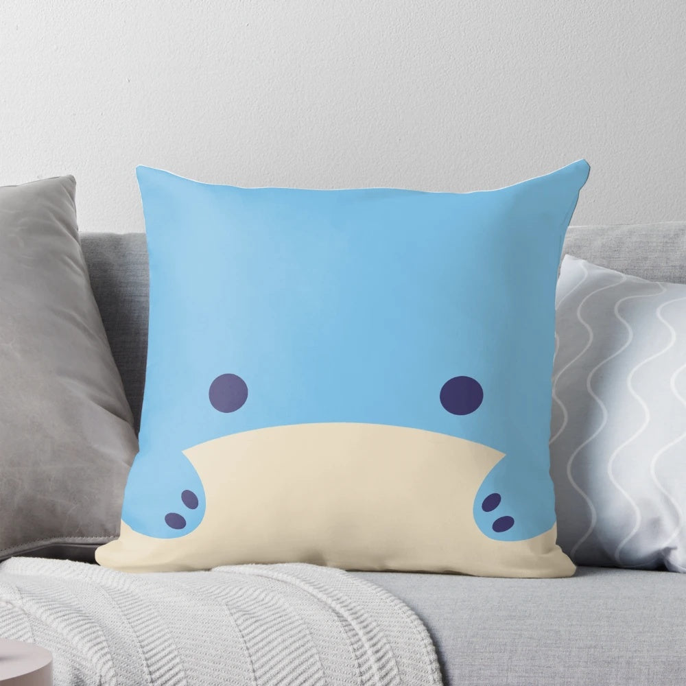 Quagan-inspired pillow with intricate designs, perfect for gamers and fans of the Guild Wars franchise.