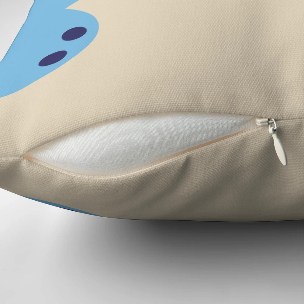 Quagan-inspired pillow with intricate designs, perfect for gamers and fans of the Guild Wars franchise.