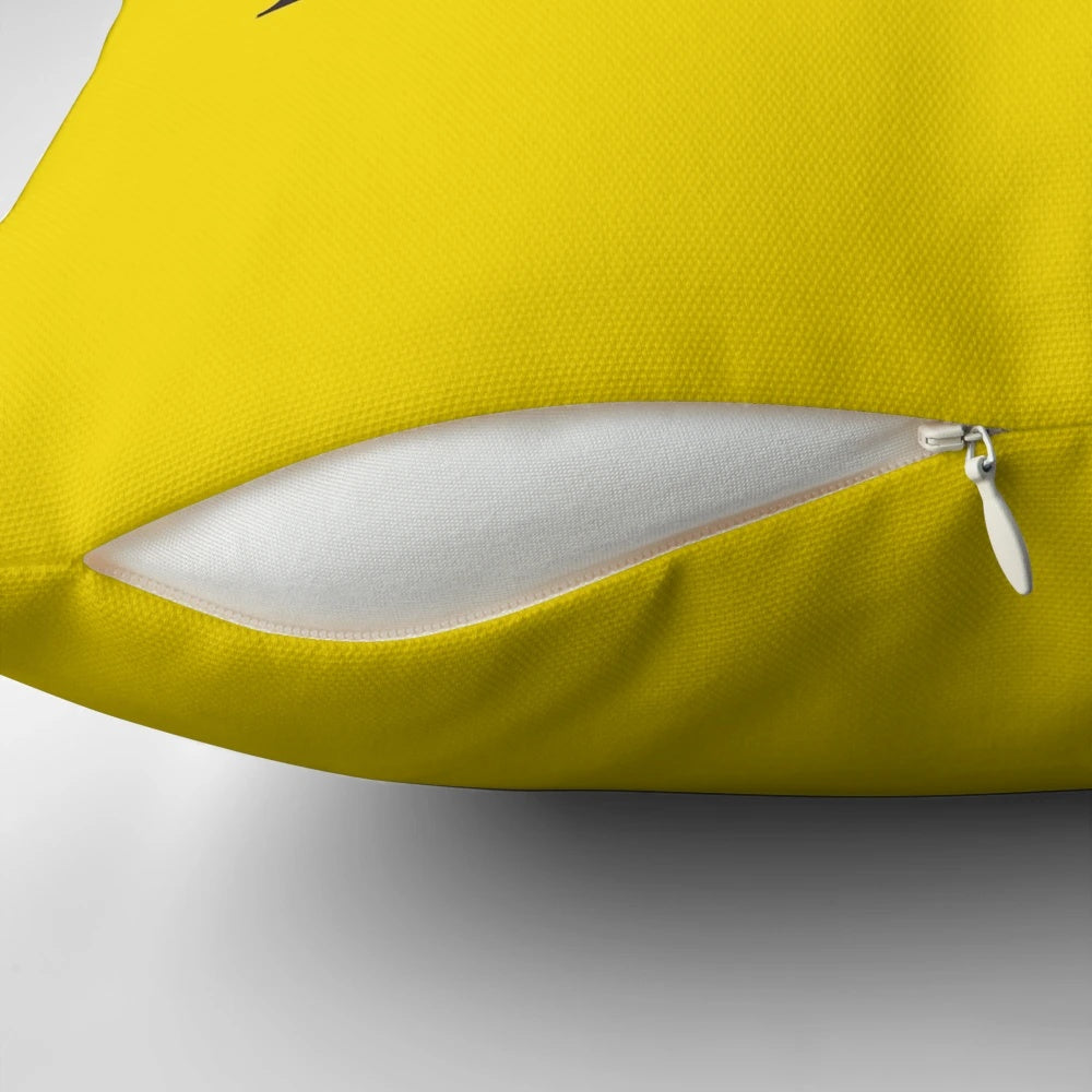 Pillow featuring text "Written and Directed by Quentin Tarantino