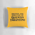 Quentin Tarantino-inspired decorative pillow with a bold, cinematic design