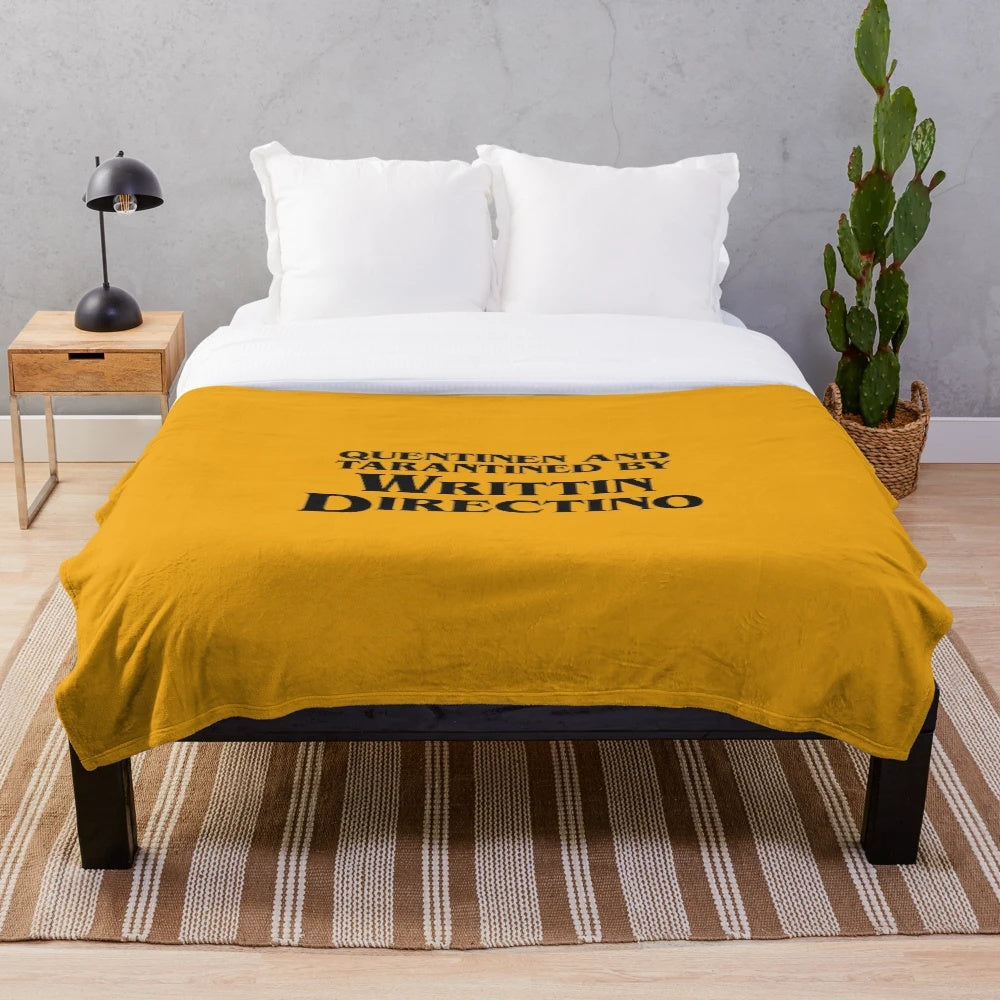 Quentin Tarantino-inspired plush blanket