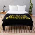 Quentin Tarantino inspired plush blanket with custom text