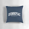 Quinnipiac University college-themed curved pillow for dorm room or home office decor