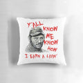 Quint Jaws Movie Character Pillow with Classic Shark Film Quotes