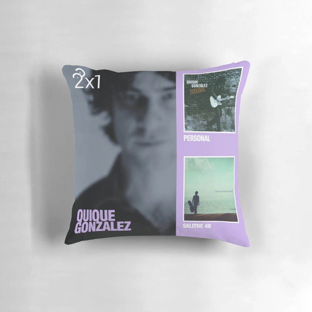 Quique González Album - 2x1 Pillow for Spanish Singer Songwriter Fans