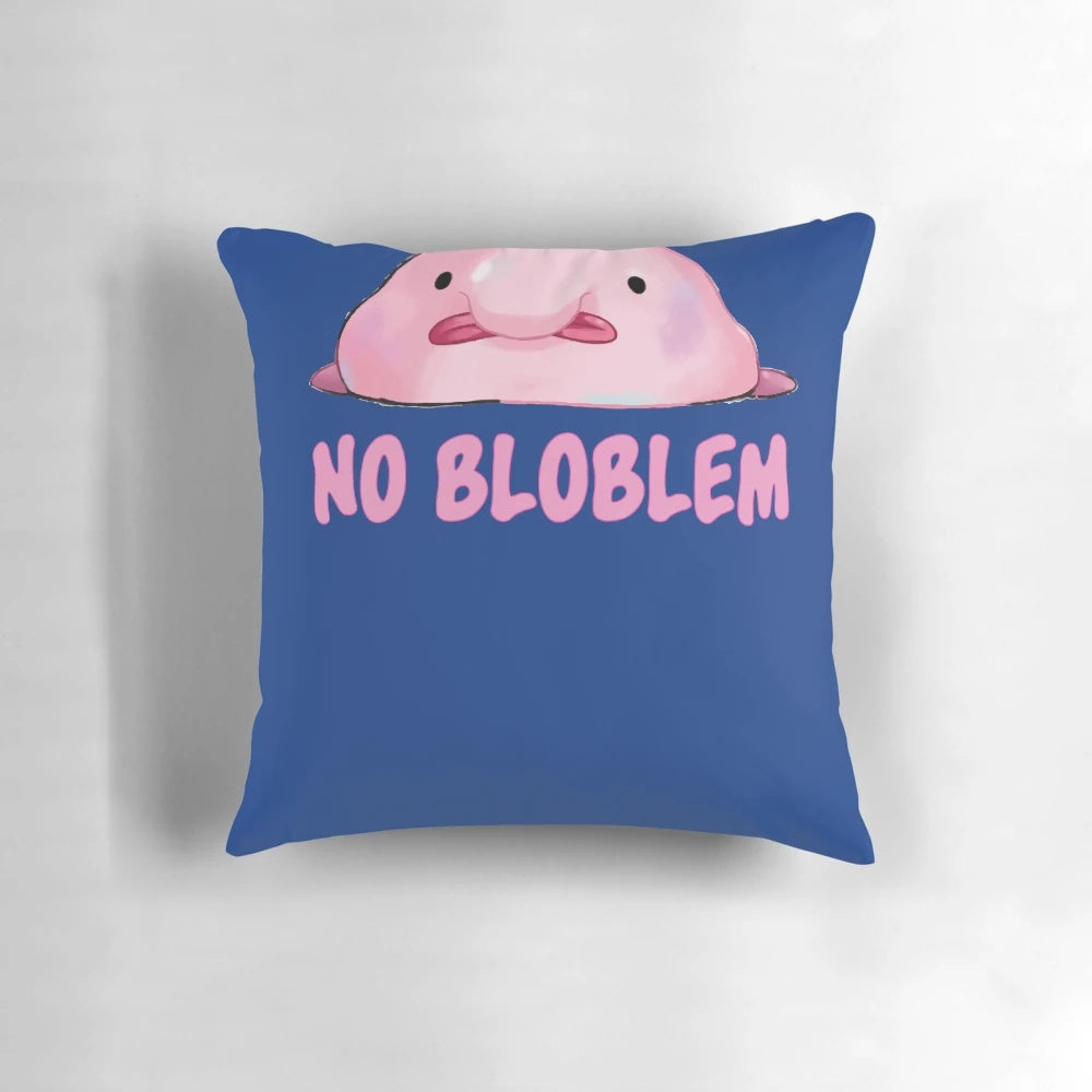 Soft, plush blobfish-shaped pillow for a whimsical home accent
