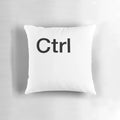 Plush pillow in the shape of a computer keyboard CTRL key