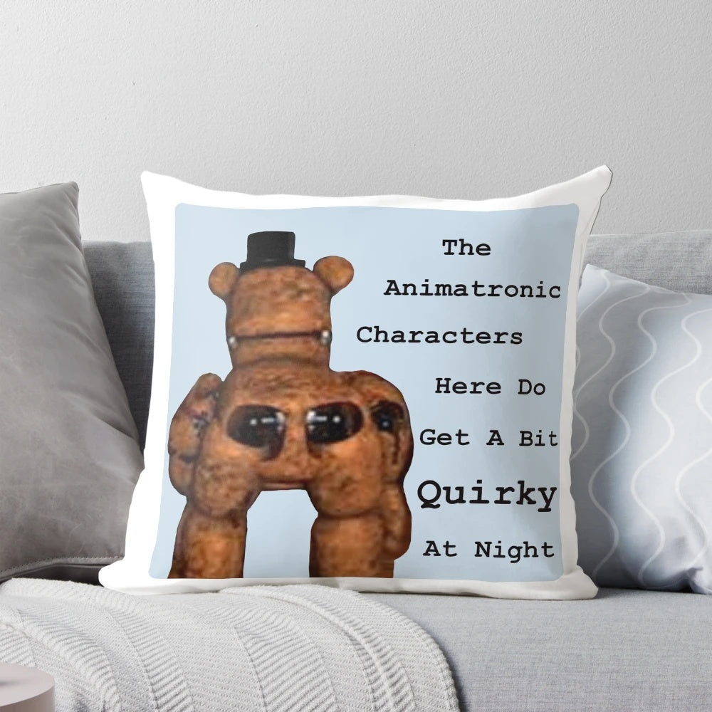 Quirky Freddy Fazbear Animatronics Pillow for FNAF Security Breach Fans