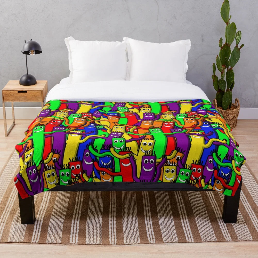 Wacky inflatable dancing tube man plush blanket