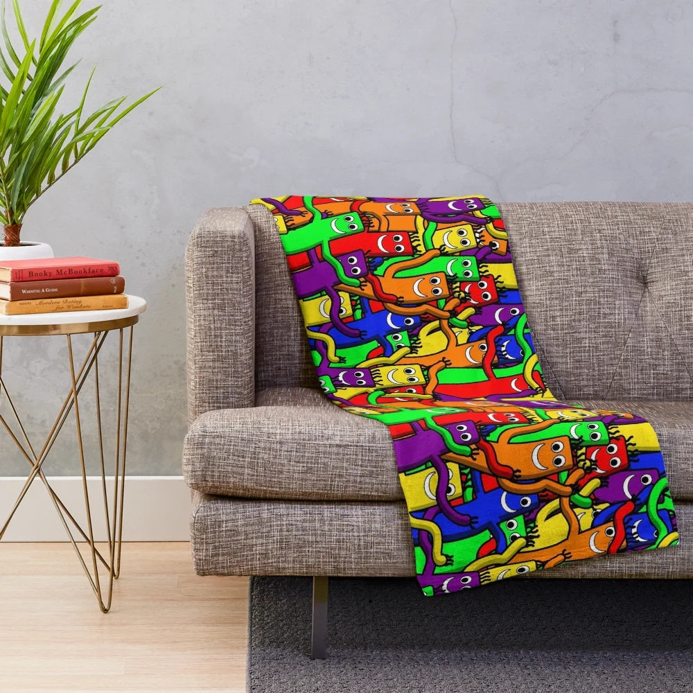 Wacky inflatable dancing tube man plush blanket