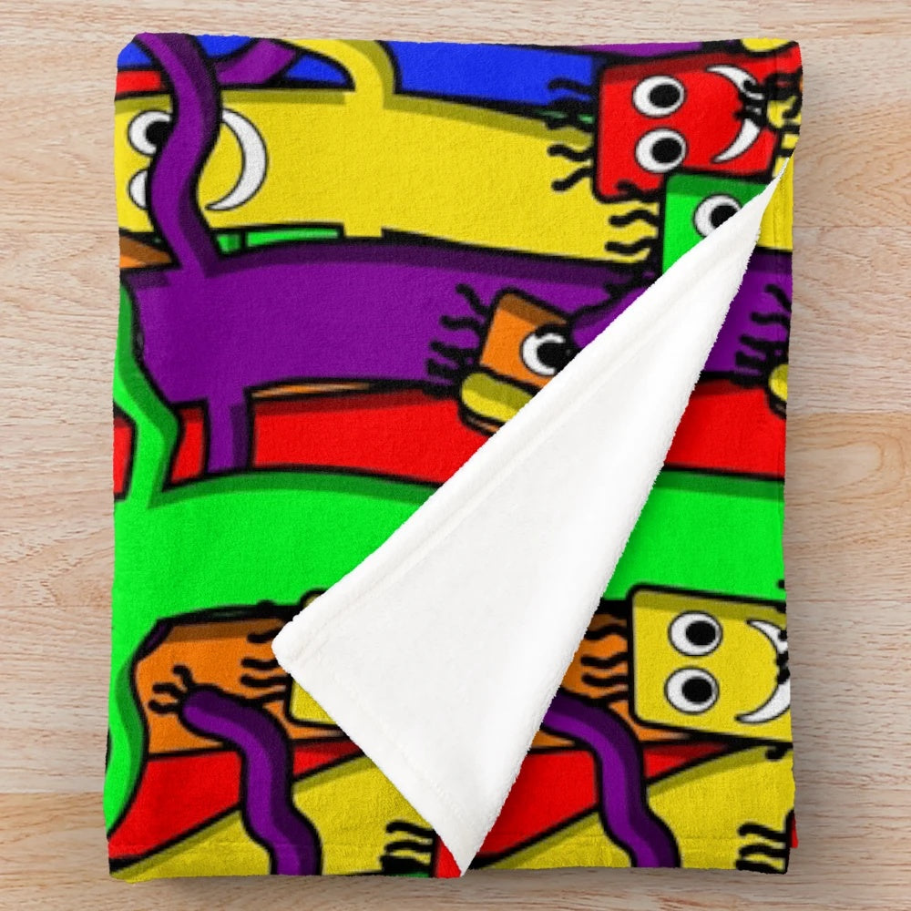 Wacky inflatable dancing tube man plush blanket
