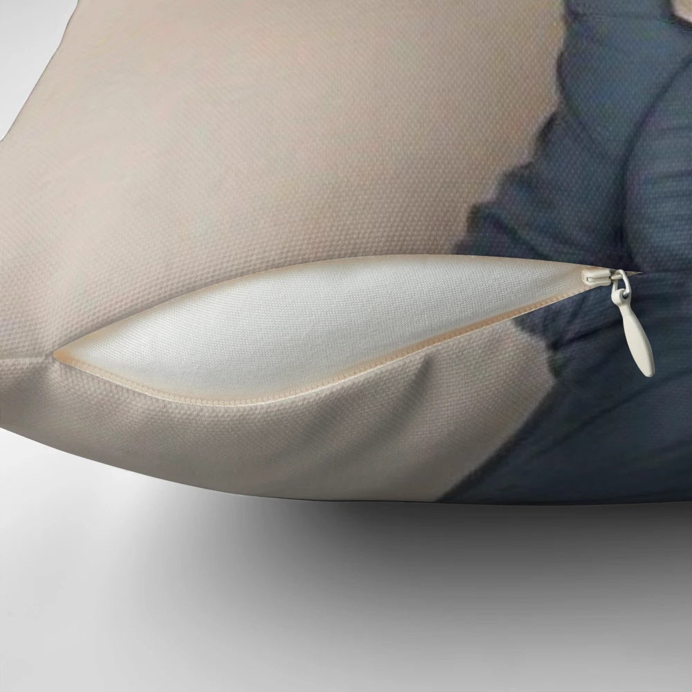 Quirky pillow featuring a fun, meme-inspired design of Lin-Manuel Miranda from the hit musical Hamilton
