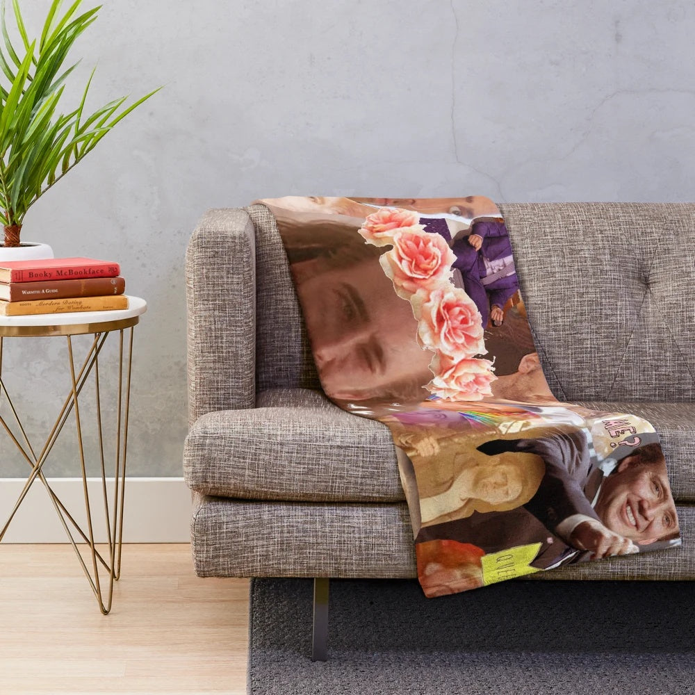 Nic Cage Collage Plush Blanket