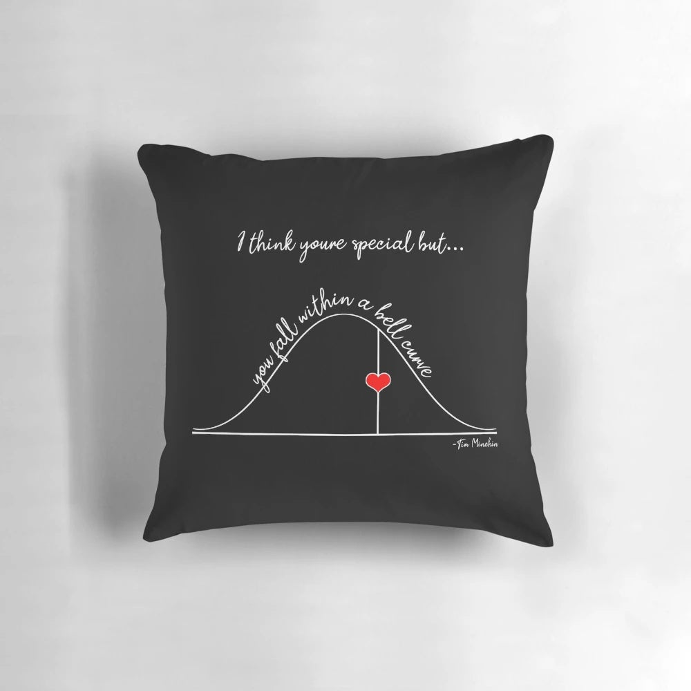 Quirky 'Special' pillow with quirky quote design