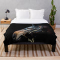 Racehorse plush blanket featuring the beautiful Winx horse