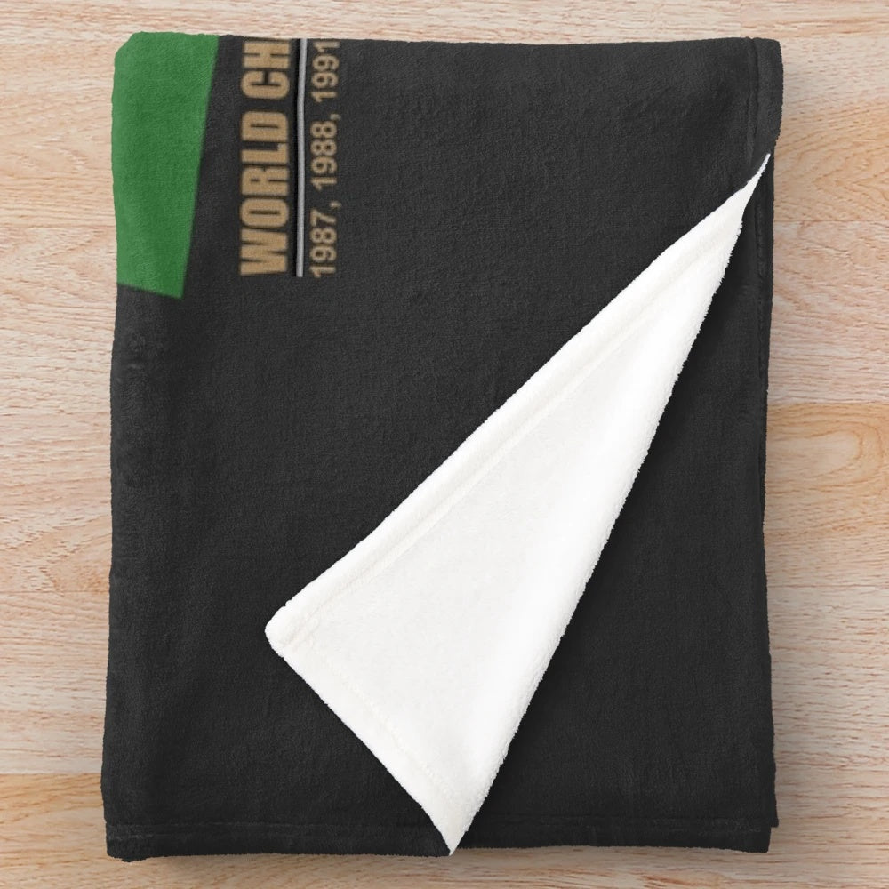 Plush blanket featuring John Lund's stock car racing design
