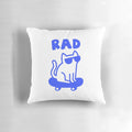 Rad Cat Pillow with Sunglasses and Skateboard Graphic