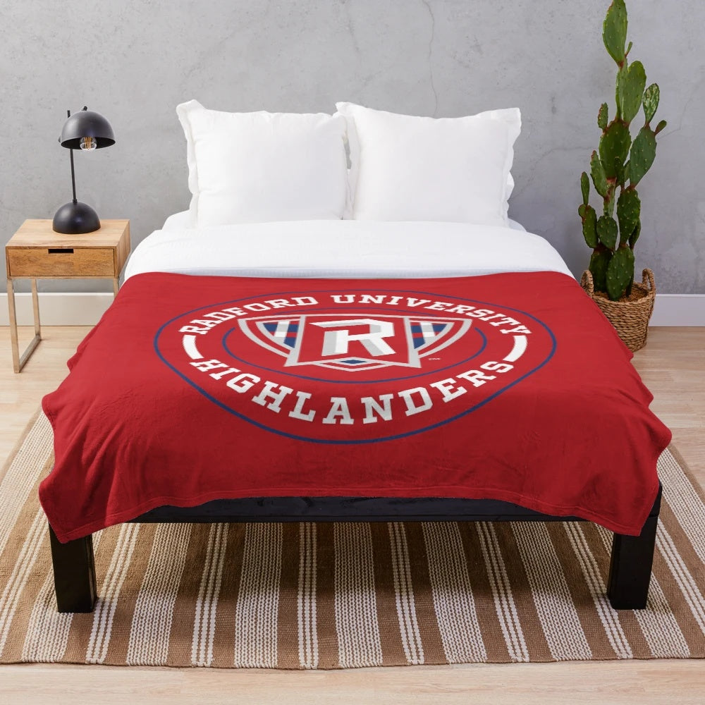 Radford-Inspired Circle Plush Blanket featuring the Highlanders logo