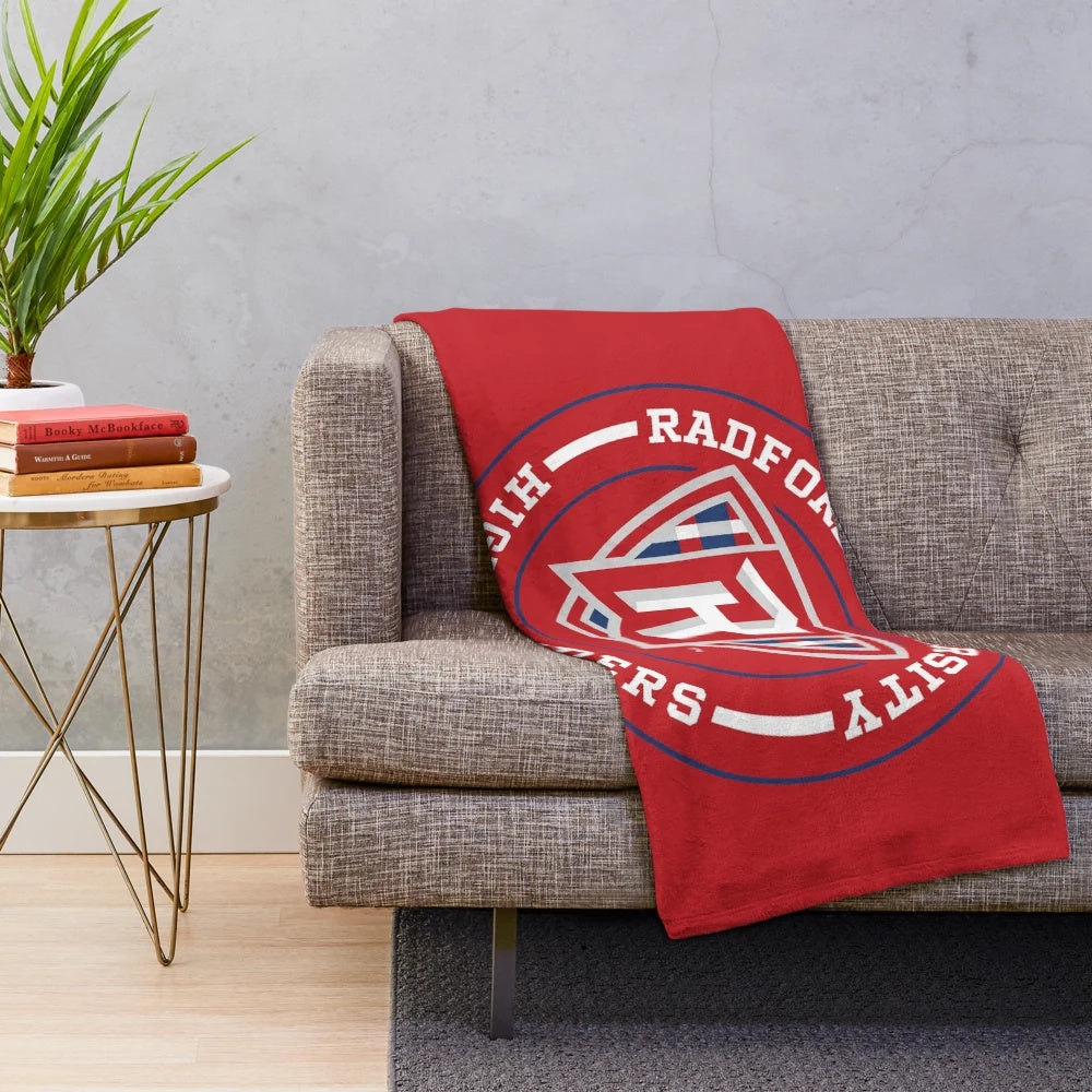 Radford-Inspired Circle Plush Blanket featuring the Highlanders logo