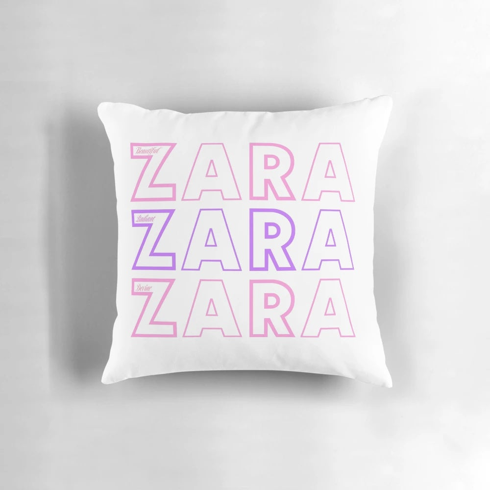 A beautifully designed Zara-inspired pillow that adds a touch of radiance and divinity to any bedroom.