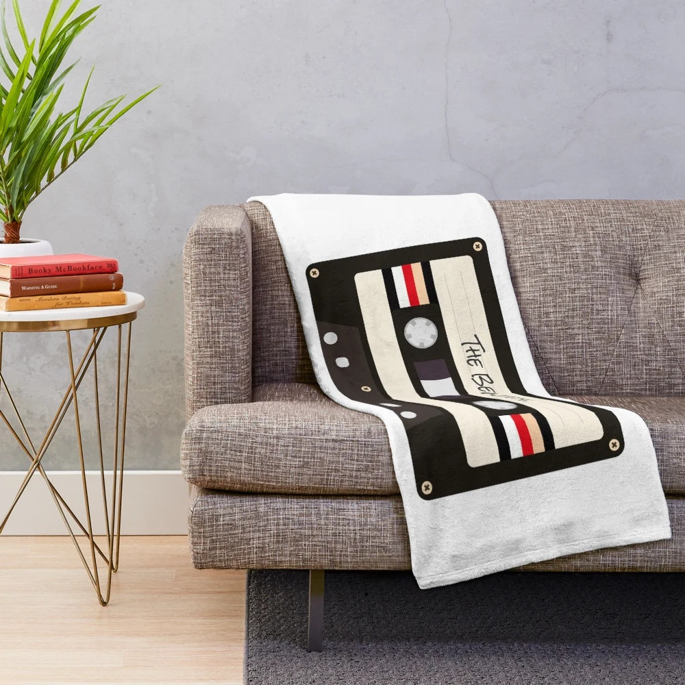Radiohead The Bends Cassette Inspired Plush Blanket