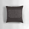 Ragnar Lothbrook's final speech printed on a black throw pillow