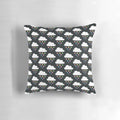 Raining Hearts Decorative Pillow with Heart Cloud Design