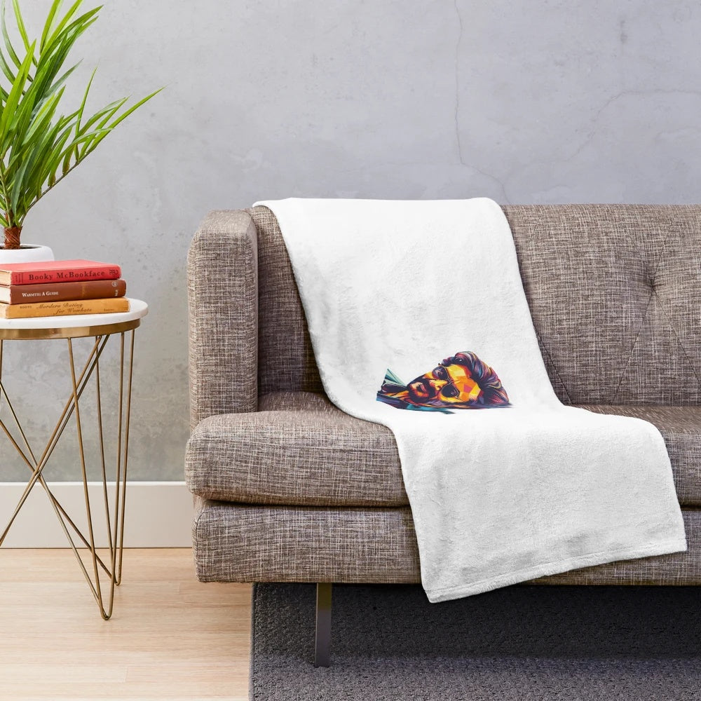 Rajinikanth-inspired plush blanket featuring the iconic Tamil superstar's portrait