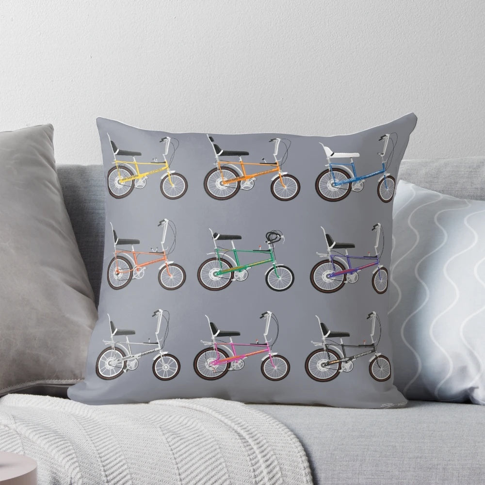 Raleigh Chopper Range x 12 Pillow - Vintage Bicycle-Inspired Home Décor