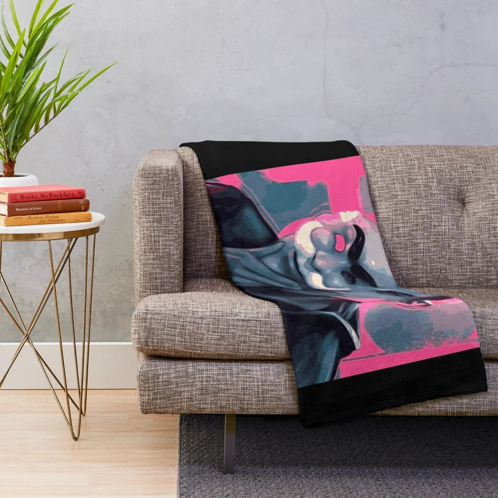 Rami Malek Mr. Robot fan art plush blanket