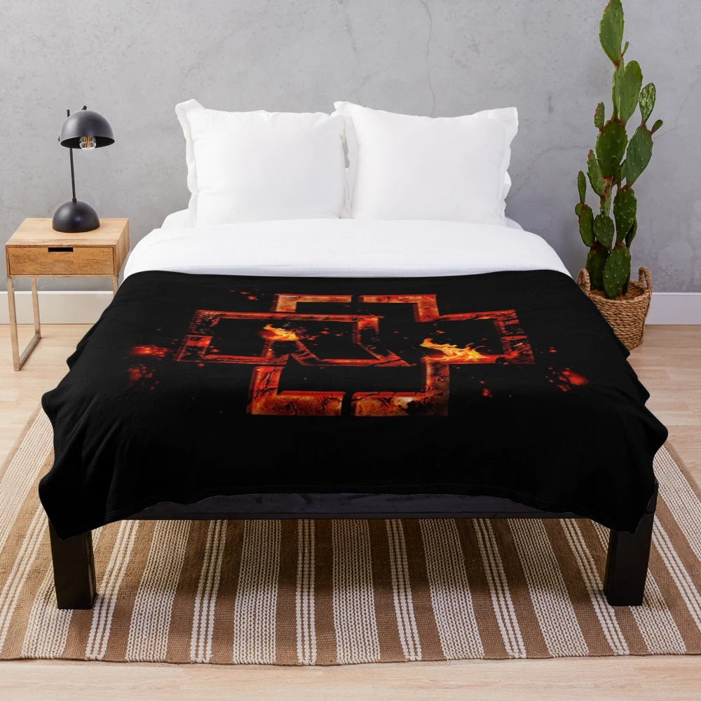 Ramming Stone" inspired plush blanket