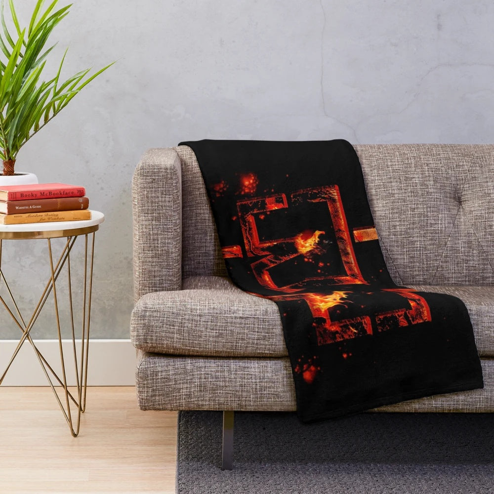 Ramming Stone" inspired plush blanket