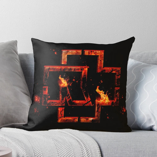 "Ramming Stone" Pillow featuring a humorous and music-inspired design