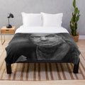 Till Lindemann portrait plush blanket